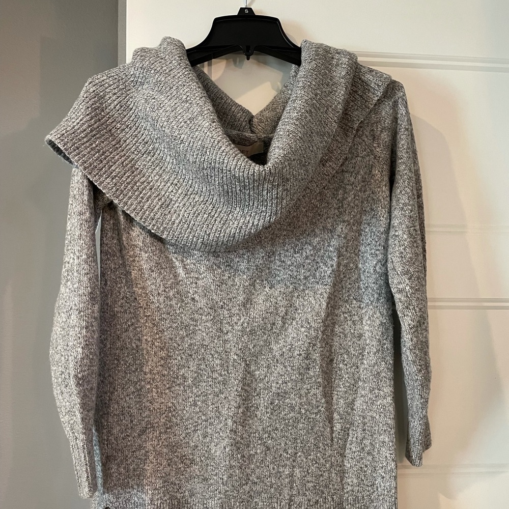LOFT Grey Cowl Neck Sweater